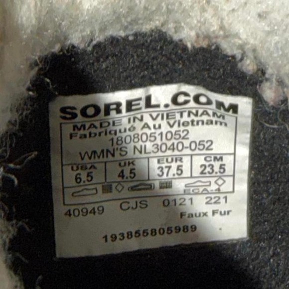 Sorel Explorer Carnival Waterproof Winter Boots Women 6.5 Gray Faux Fur Lined - Picture 2 of 6